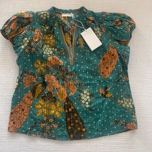 Ulla Johnson Kai Top -Hummingbird Print M